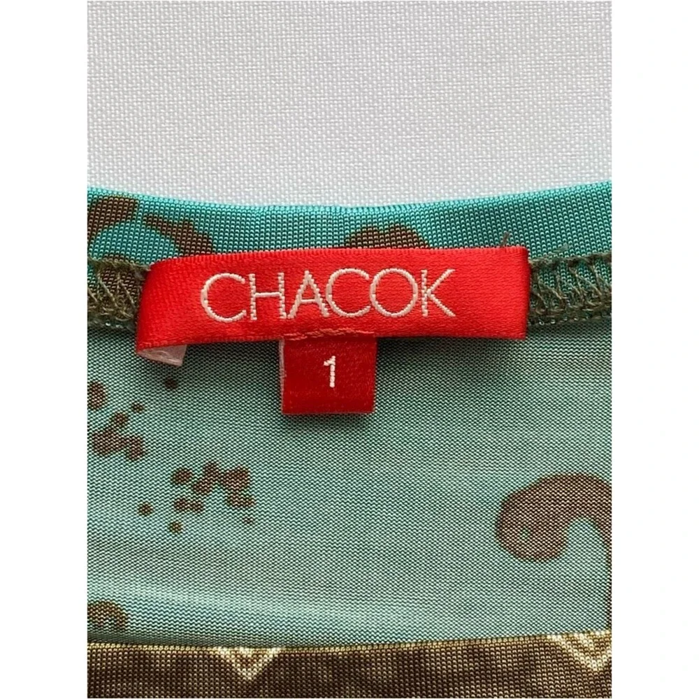 Y2K Chacok Multicolored Ornamental Print Boho Artsy Midi Skirt Size 1/ Small